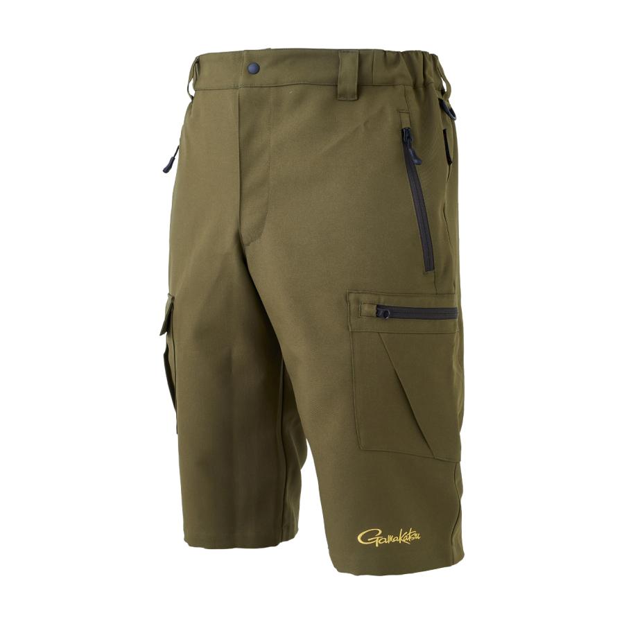 特価 がまかつ フィッシングハーフパンツ オリーブドラブ L