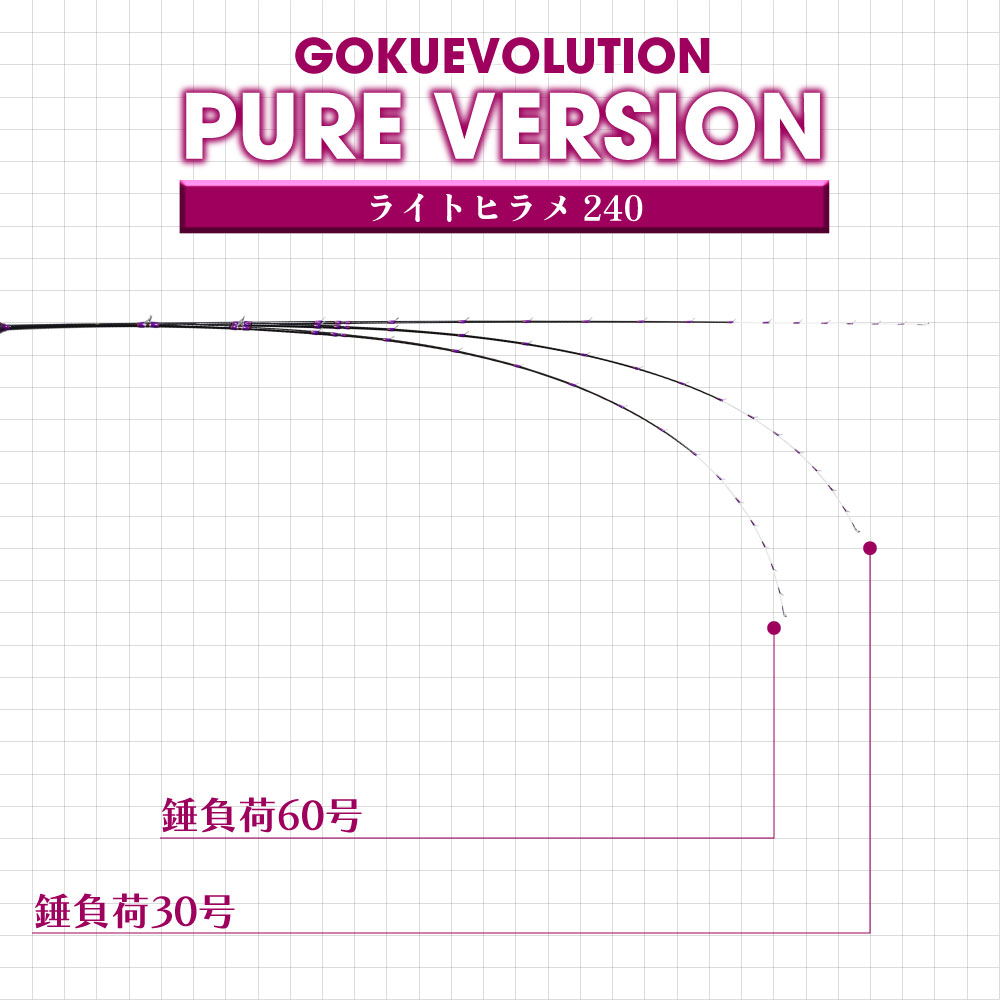 ゴクエボリューションピュアバージョンライトヒラメ240