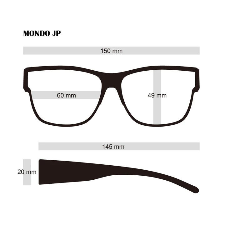 モンドJPブラックマットxブラウンポラライズド